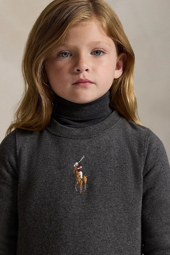Dječja haljina Polo Ralph Lauren 312978991001 siva