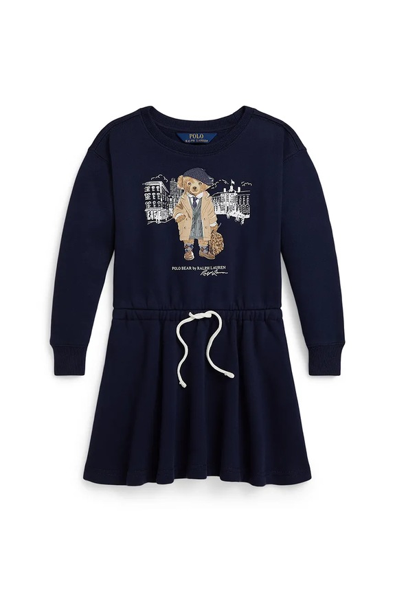 Polo Ralph Lauren vestito bambina 312979035001 blu navy AW25