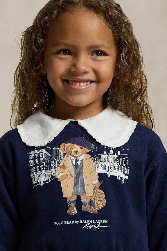 Polo Ralph Lauren vestito bambina 312979035001 blu navy