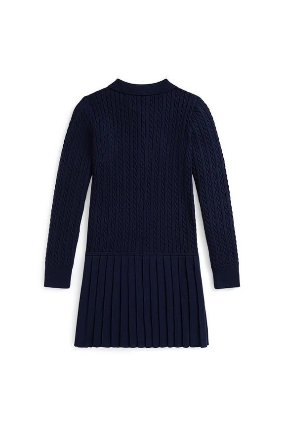 Dievča Dievčenské bavlnené šaty Polo Ralph Lauren 313978841001 tmavomodrá