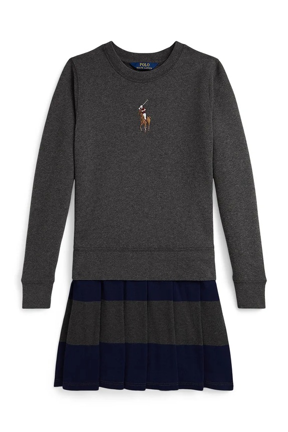 Polo Ralph Lauren gyerek ruha 313978991001 szürke AW25