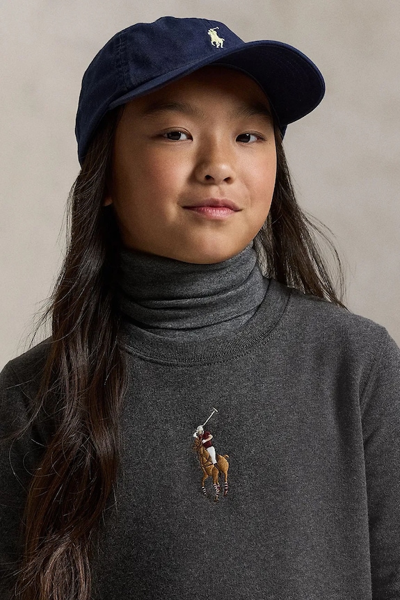 Παιδικό φόρεμα Polo Ralph Lauren 313978991001 γκρί