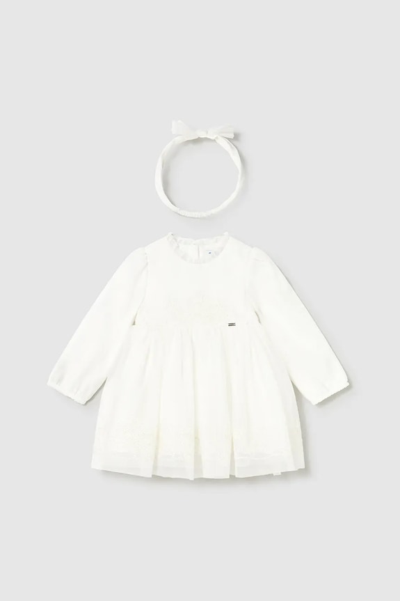 Mayoral rochie bebe mini bej 2902.4A.Baby.9BYA