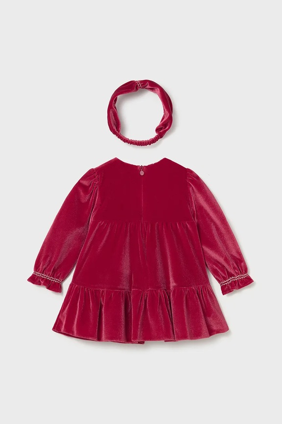 Παιδικό φόρεμα Mayoral 2904.4A.Baby.9BYA κόκκινο AW25