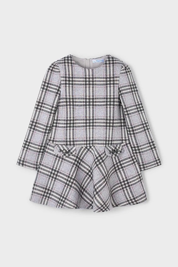 Παιδικό φόρεμα Mayoral 4921.6K.Mini.9BYA γκρί AW25