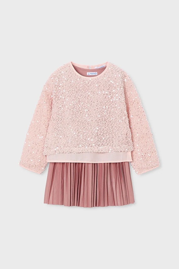 Mayoral rochie fete 4925.6M.Mini.9BYA roz AW25