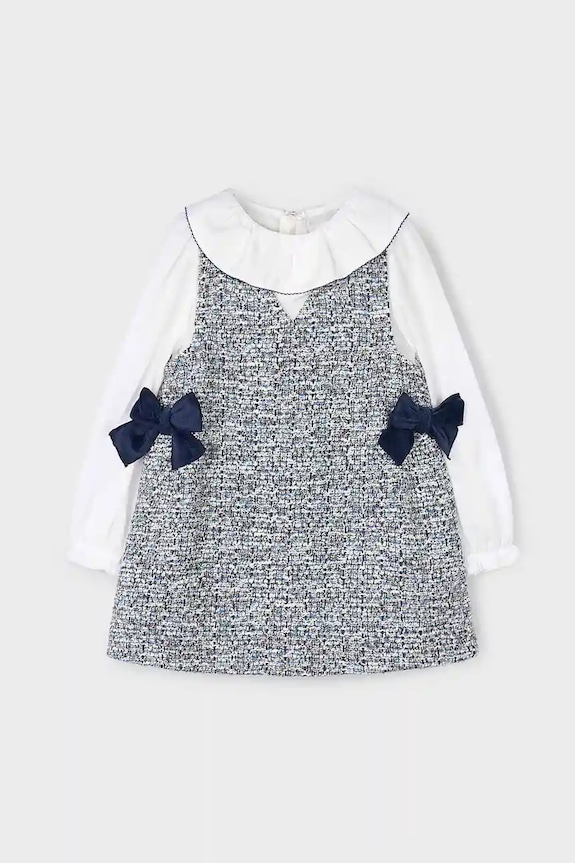Mayoral vestito bambina 4990.6L.Mini.9BYA blu AW25