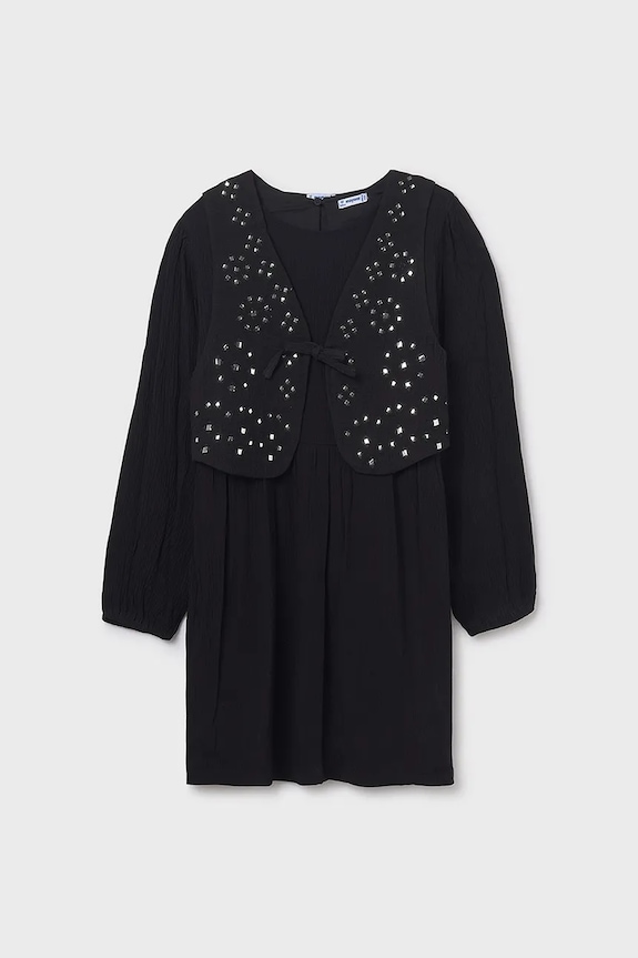 Mayoral rochie 7910.8A.Junior.9BYA negru AW25