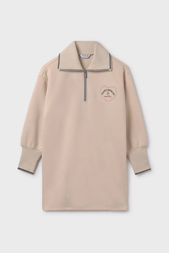 Παιδικό φόρεμα Mayoral μακρύ μπεζ 7912.8F.Junior.9BYA