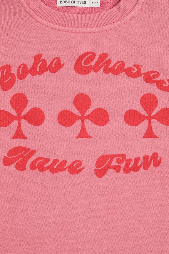 Dievča Dievčenské bavlnené šaty Bobo Choses Have Fun 225AC087 ružová