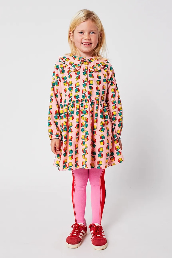 Bobo Choses rochie din bumbac pentru copii Dices 225AC146