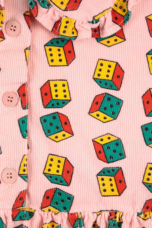 Bobo Choses rochie din bumbac pentru copii Dices roz 225AC146