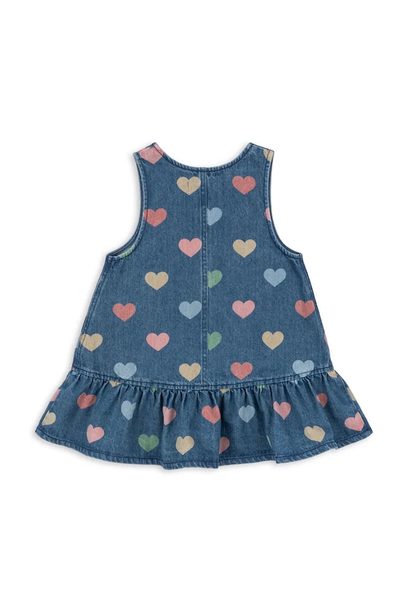 Dievčenské rifľové šaty Konges Sløjd MAGOT DRESS GOTS KS103884.9BYA tmavomodrá AW25