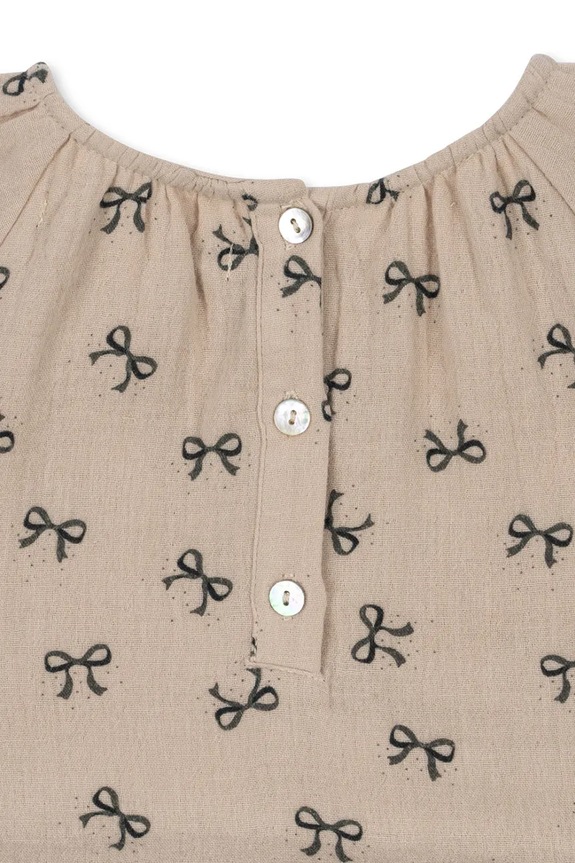 Djevojčice Dječja haljina s pamukom Konges Sløjd COCO DRESS GOTS KS103758.9BYA bež