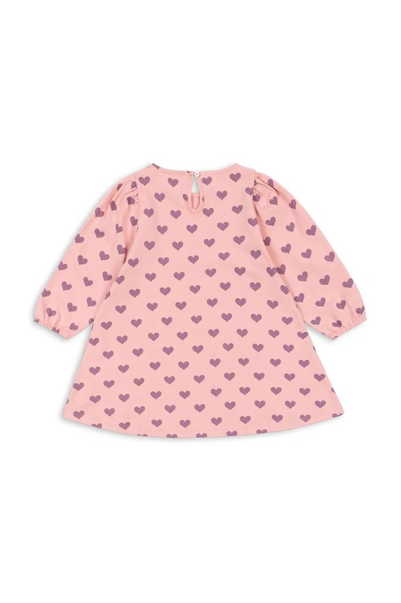 Dječja pamučna haljina Konges Sløjd DREY DRESS GOTS KS103782.9BYA roza AW25