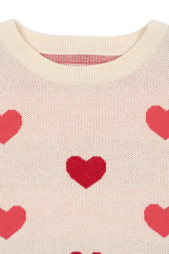 Κοριτσίστικα Παιδικό βαμβακερό φόρεμα Konges Sløjd LAPIS KNIT DRESS GOTS KS103854.9BYA μπεζ