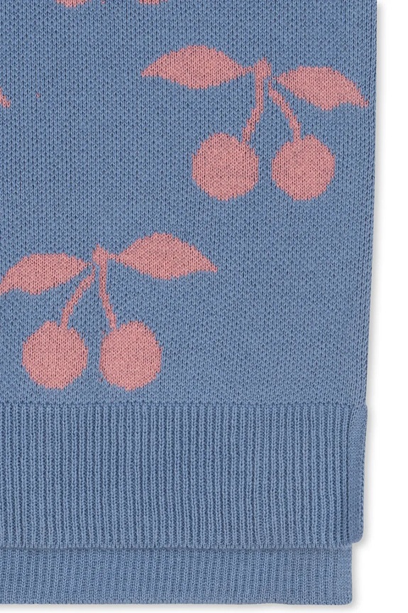 Παιδικό βαμβακερό φόρεμα Konges Sløjd LAPIS KNIT DRESS GOTS KS103854.9BYA μωβ