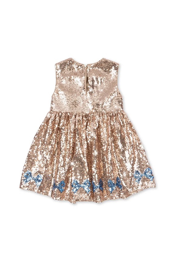 Otroška obleka Konges Sløjd STARLA SEQUIN DRESS KS103990.9BYA zlata AW25