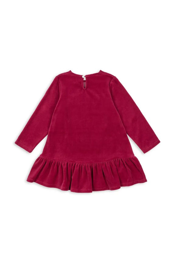Konges Sløjd rochie fete VELOU DRESS GOTS KS104029.9BYA burgundia AW25