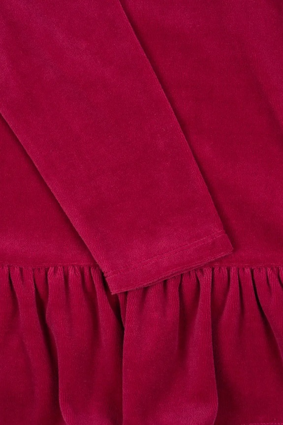 Konges Sløjd rochie fete VELOU DRESS GOTS KS104029.9BYA burgundia