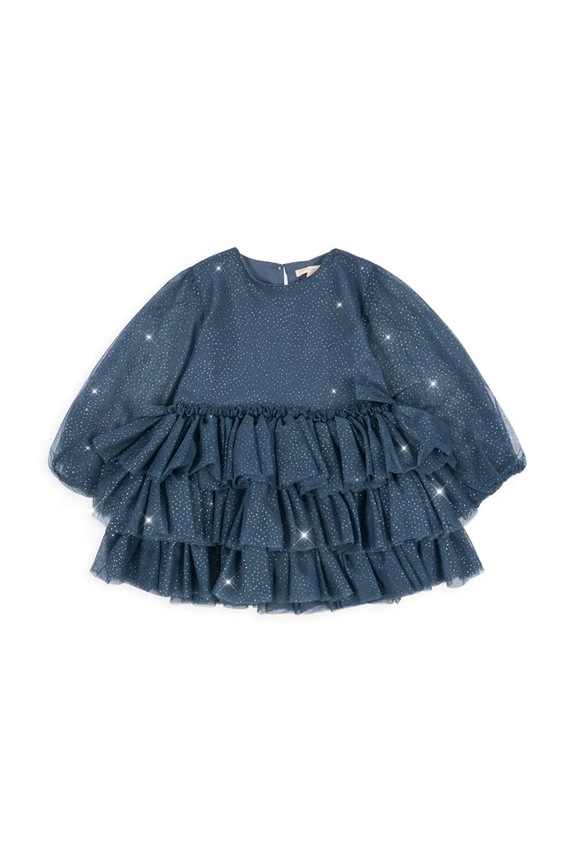 Παιδικό φόρεμα Konges Sløjd FAY DRESS GRS εμπριμέ σκούρο μπλε KS103807.9BYA