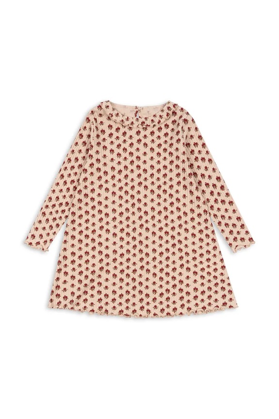 Otroška obleka Konges Sløjd NIA DRESS GOTS Mini oranžna KS103942.9BYA