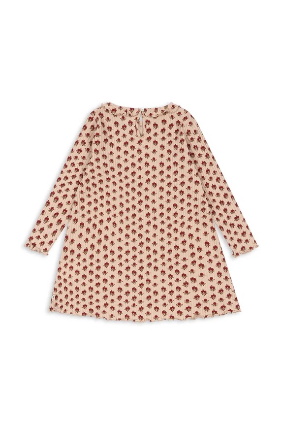 Otroška obleka Konges Sløjd NIA DRESS GOTS KS103942.9BYA oranžna AW25