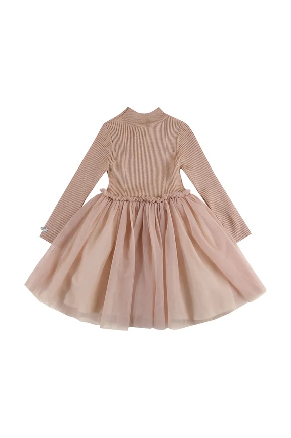 Detské vlnené šaty Donsje Lotus Dress 4043900.74.92 oranžová AW25