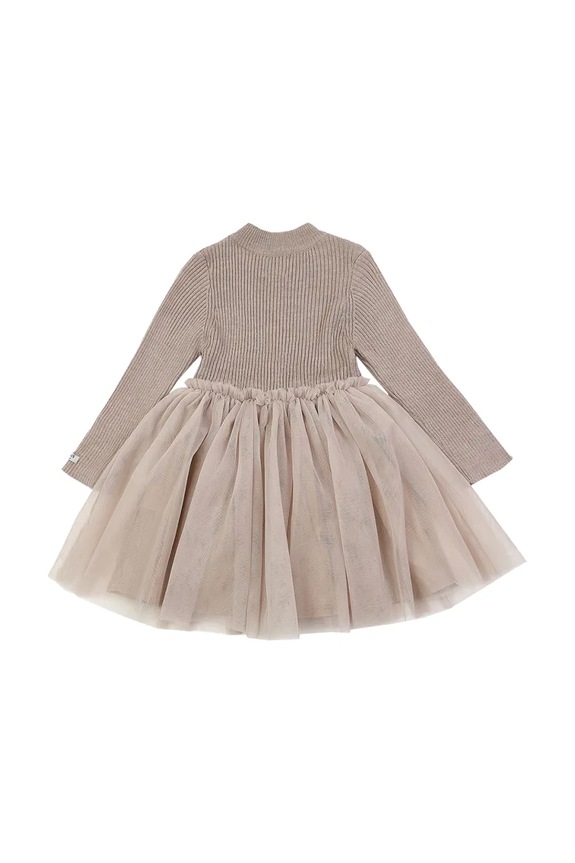 Κοριτσίστικα Παιδικό φόρεμα από μαλλί Donsje Lotus Dress 4043900.98.140 μπεζ