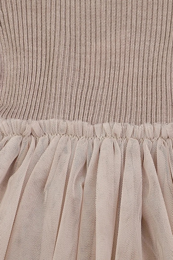 Παιδικό φόρεμα από μαλλί Donsje Lotus Dress 4043900.98.140 μπεζ