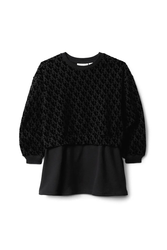 Παιδικό φόρεμα Calvin Klein Jeans IG0IG03007.9BYA μαύρο AW25