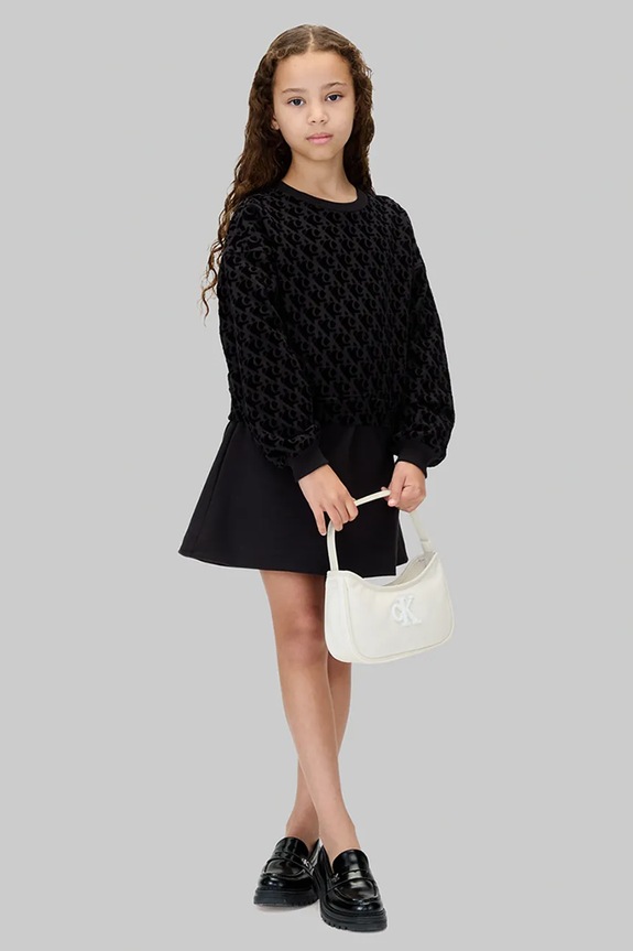 Κοριτσίστικα Παιδικό φόρεμα Calvin Klein Jeans IG0IG03007.9BYA μαύρο