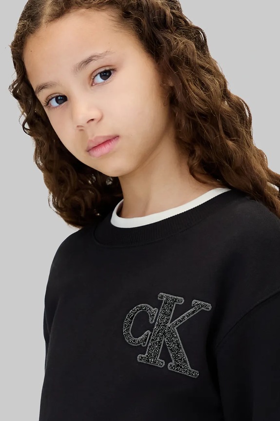 Djevojčice Dječja haljina Calvin Klein Jeans IG0IG03009.9BYA crna