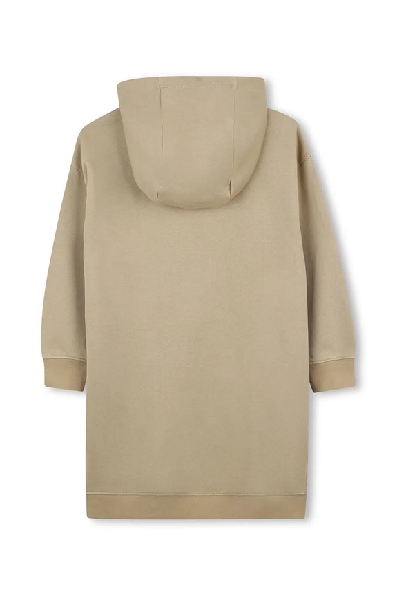 Παιδικό βαμβακερό φόρεμα Michael Kors R30479.102.108 μπεζ AW25