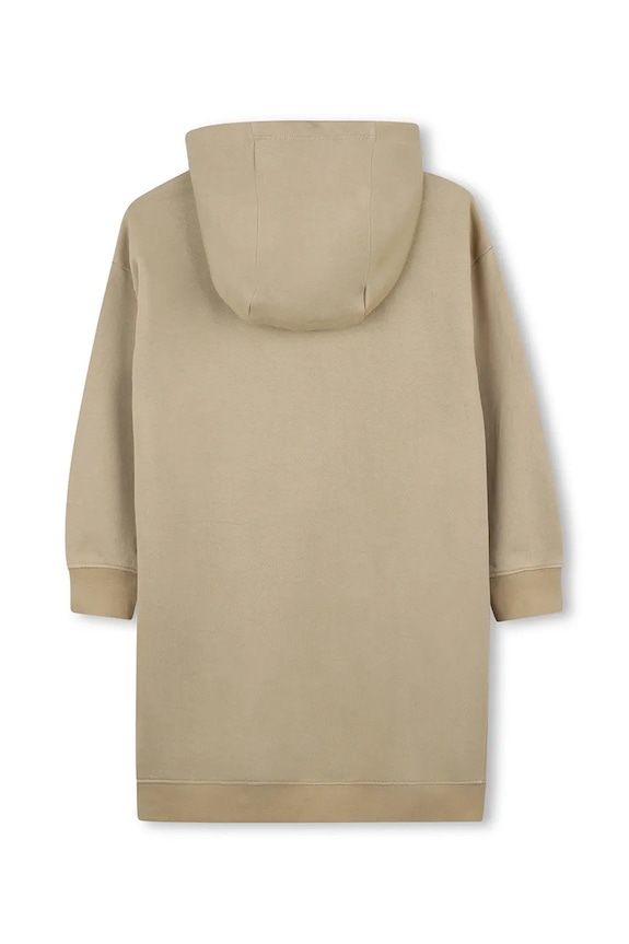 Παιδικό βαμβακερό φόρεμα Michael Kors R30479.102.108 μπεζ AW25