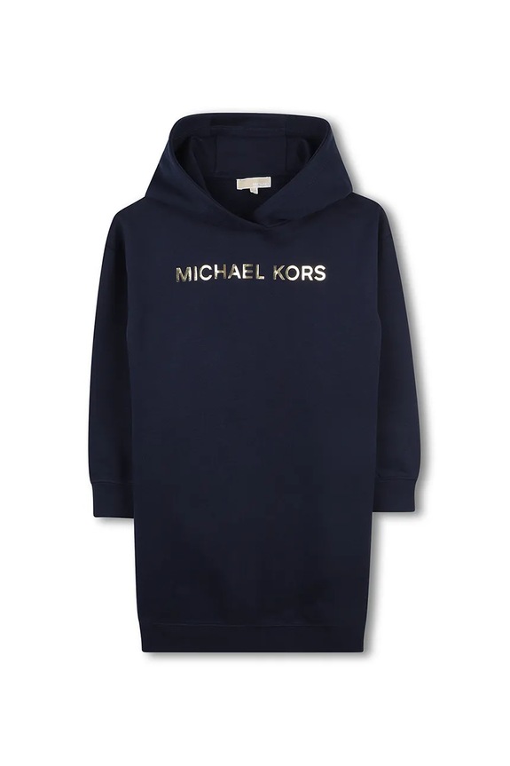 Michael Kors sukienka bawełniana dziecięca R30479.114.150 granatowy AW25