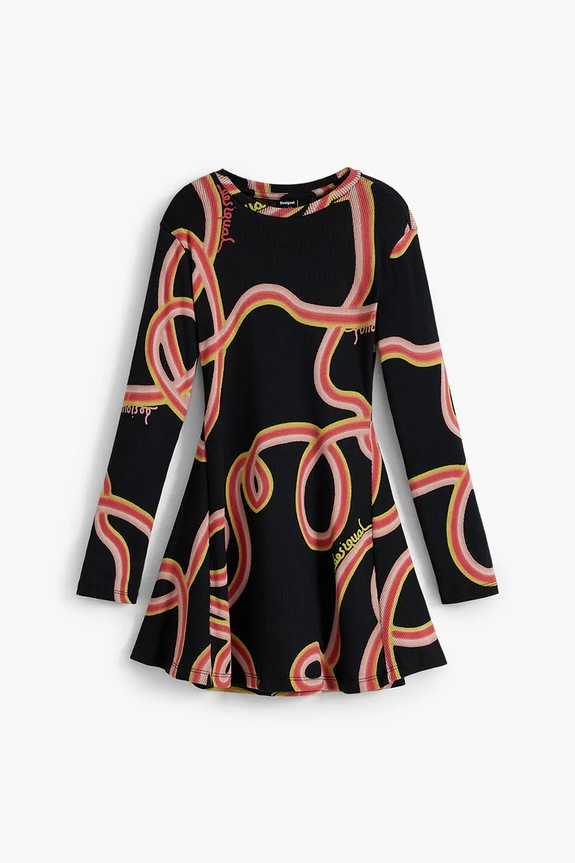 Dívčí šaty Desigual 25WGVK07 černá AW25