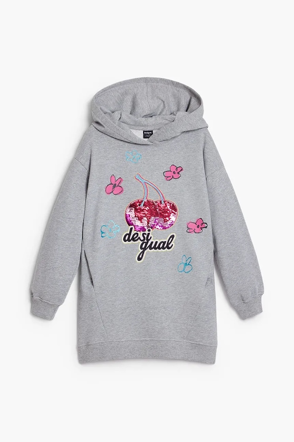 Desigual vestito bambina 25WGVK14 grigio AW25