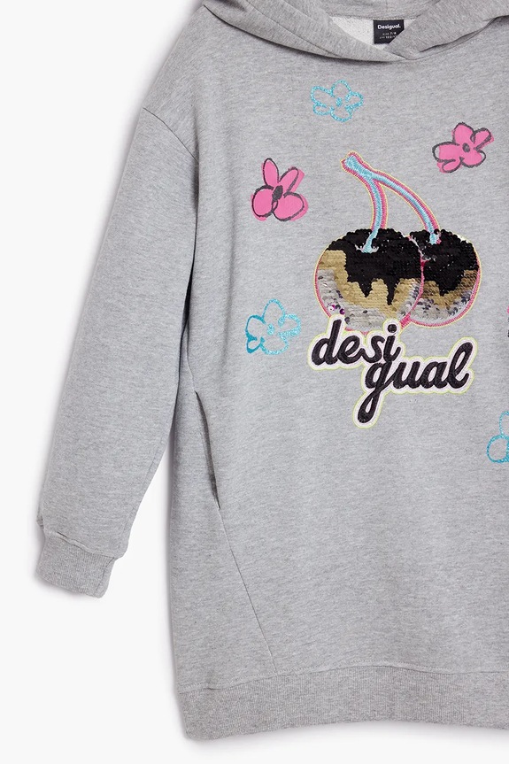 Desigual vestito bambina grigio 25WGVK14