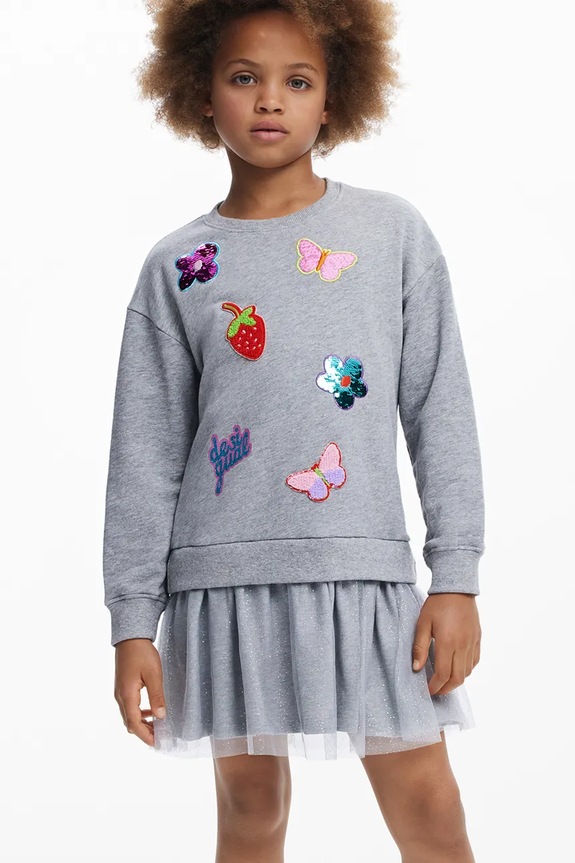 Desigual gyerek ruha 25WGVK16 szürke