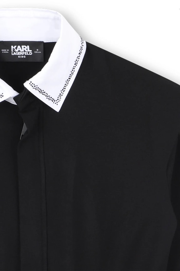 Dievčenské šaty Karl Lagerfeld čierna Z30612.156.162