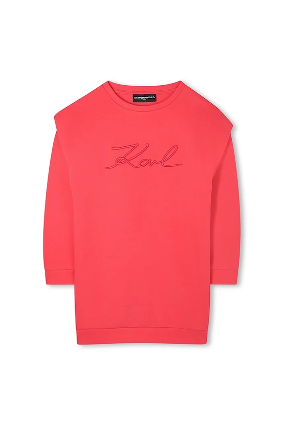 Dievčenské šaty Karl Lagerfeld Z30614.86.108 ružová AW25