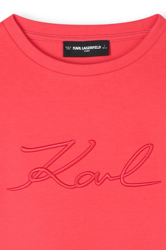 Dievčenské šaty Karl Lagerfeld ružová Z30614.86.108