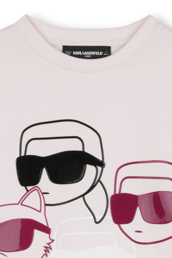 Дівчинка Дитяча сукня Karl Lagerfeld Z30616.86.108 рожевий