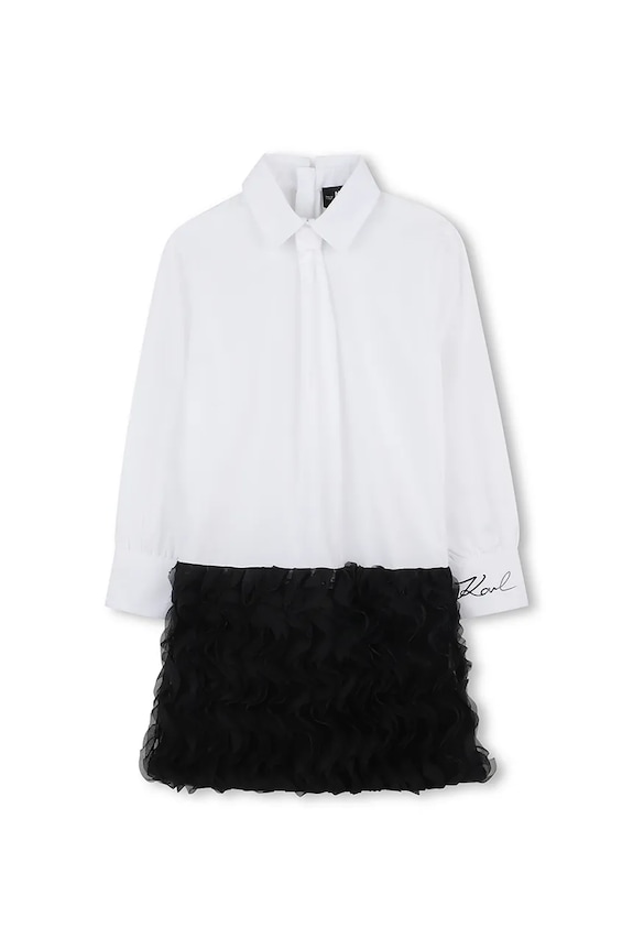 Dievčenské šaty Karl Lagerfeld Z30617.114.150 biela AW25