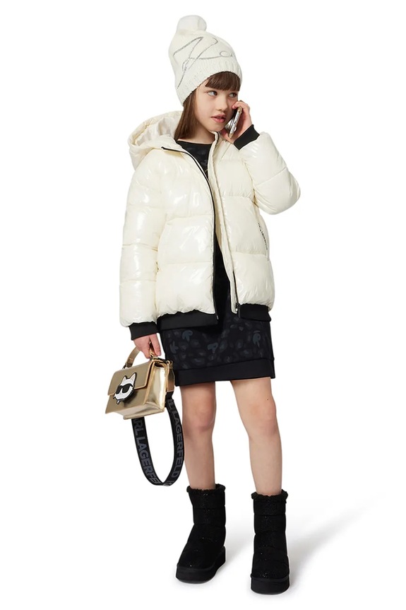 Karl Lagerfeld vestito bambina nero Z30619.156.162