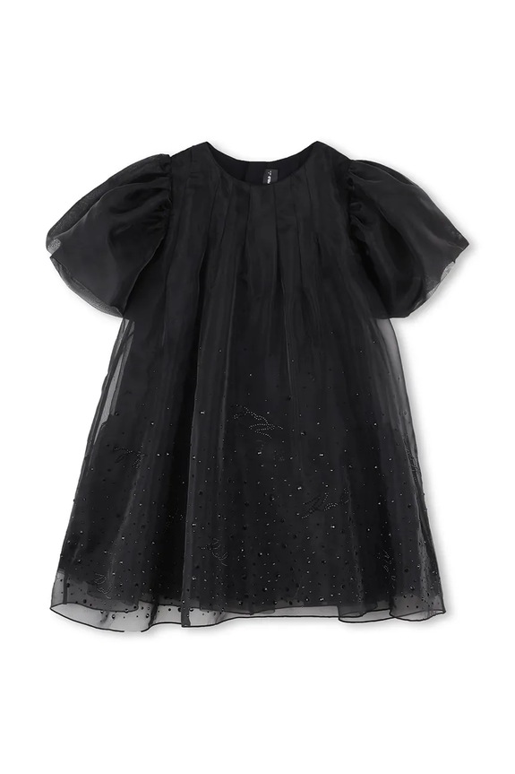 Παιδικό φόρεμα Karl Lagerfeld Z30624.156.162 μαύρο AW25