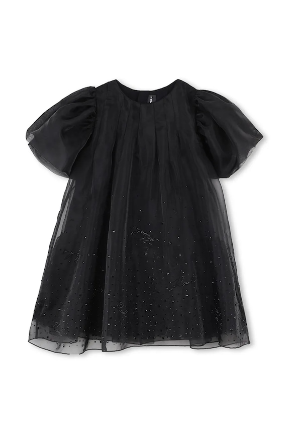 Παιδικό φόρεμα Karl Lagerfeld Z30624.156.162 μαύρο AW25