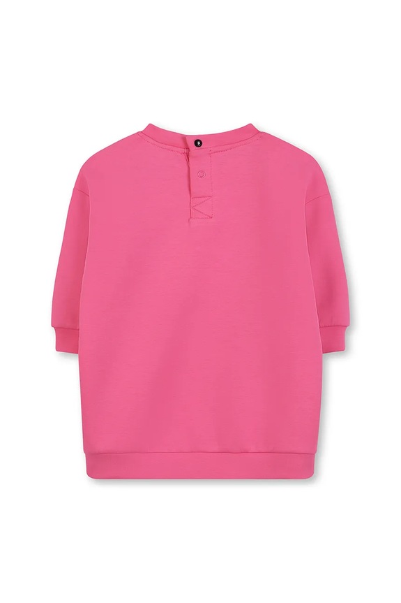 Παιδικό φόρεμα με βαμβάκι Karl Lagerfeld Z30657.86.108 ροζ AW25