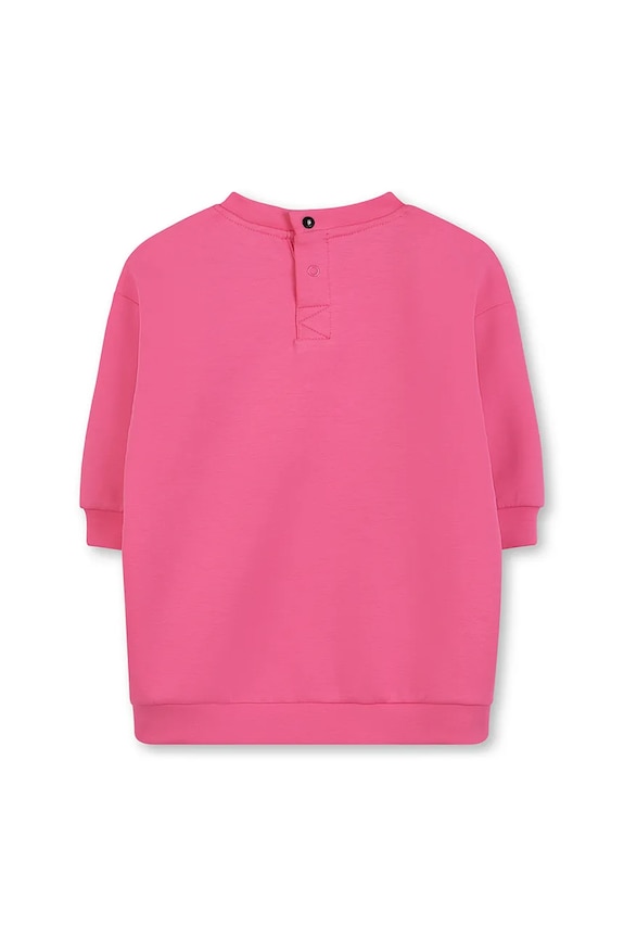 Παιδικό φόρεμα με βαμβάκι Karl Lagerfeld Z30657.67.81 ροζ AW25